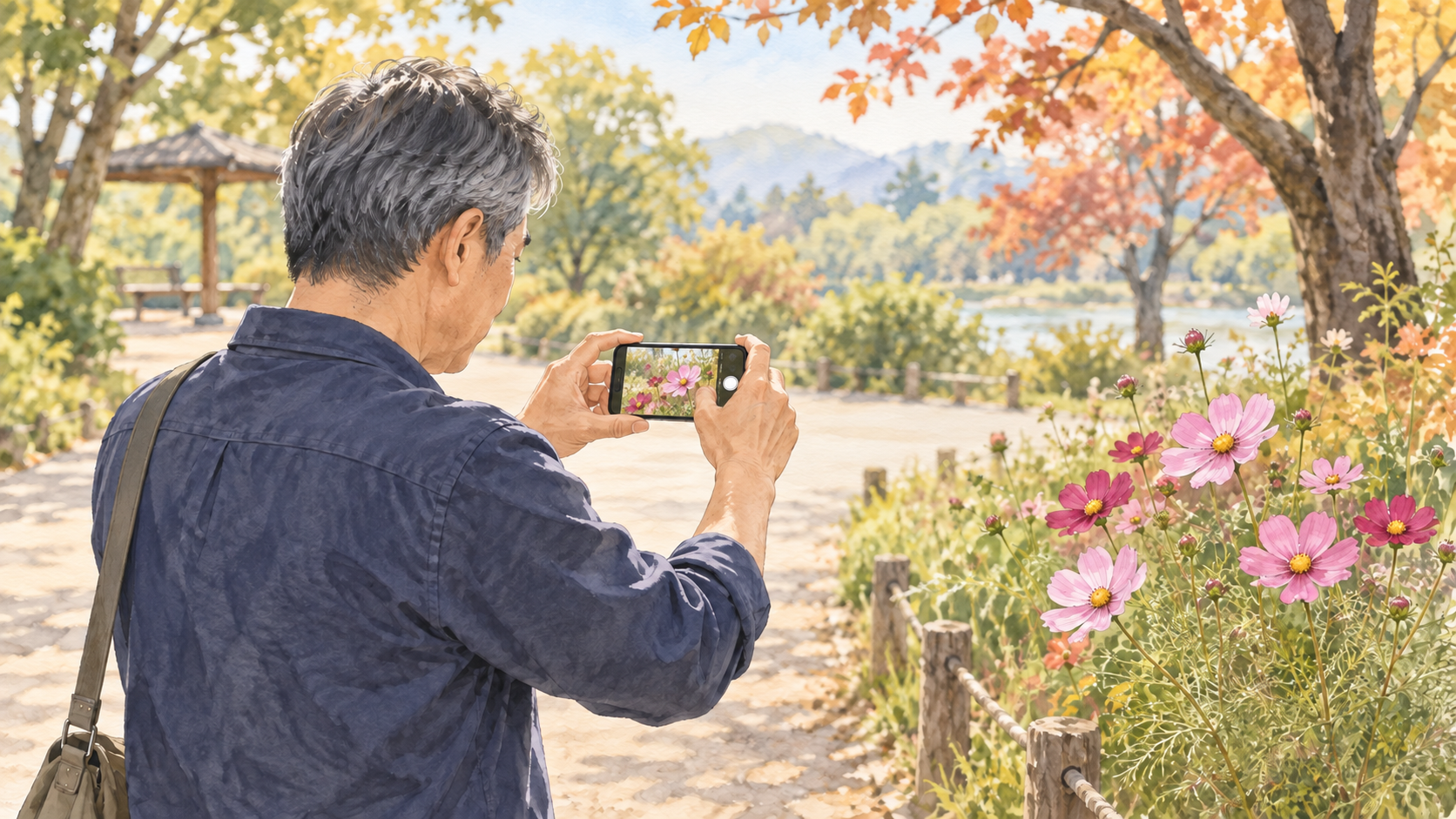 50代男性、写真の趣味はスマホから｜身近な一つを撮り比べる休日