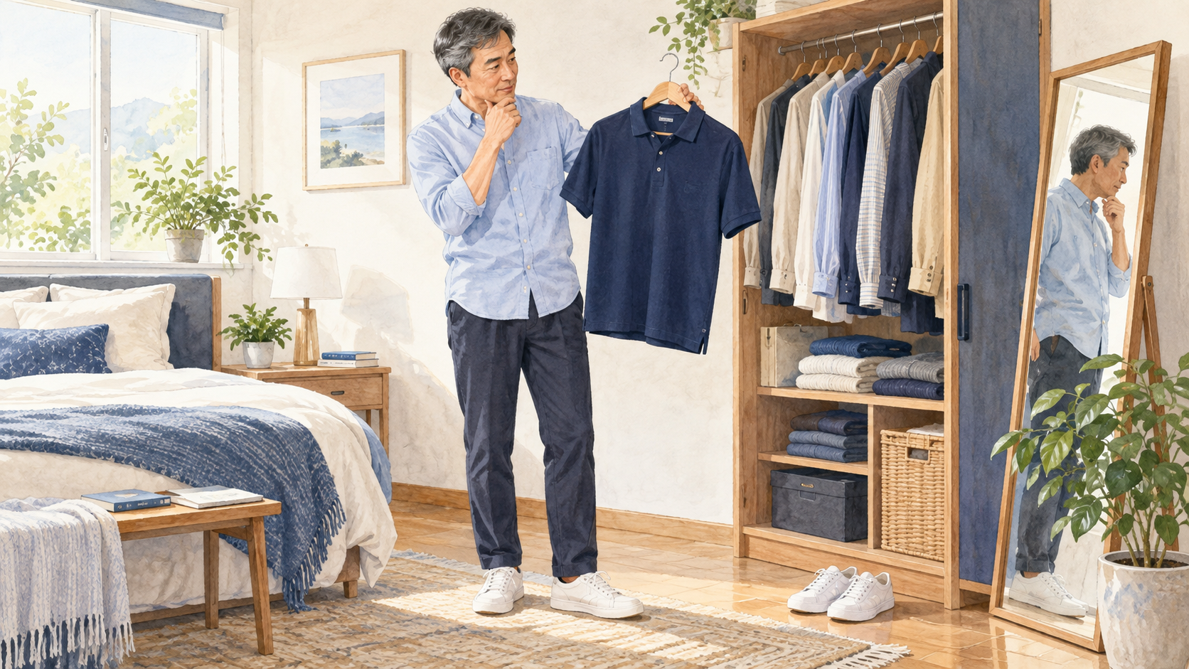 50代男性、休日の服装に迷ったら｜手持ちの服でつくる3つの着回し