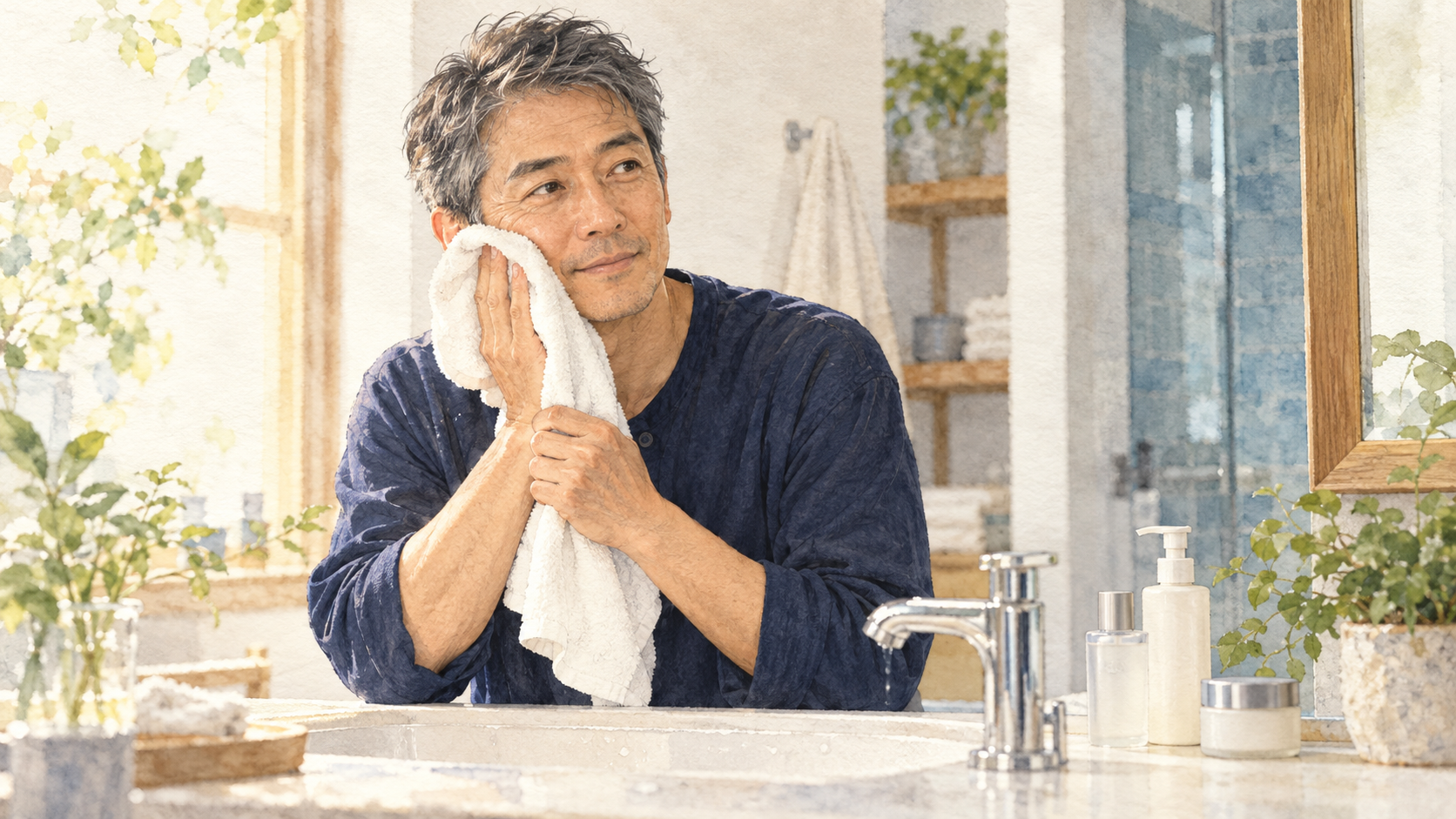50代男性、洗顔後につっぱる？洗顔料を買い替える前に見直したいこと