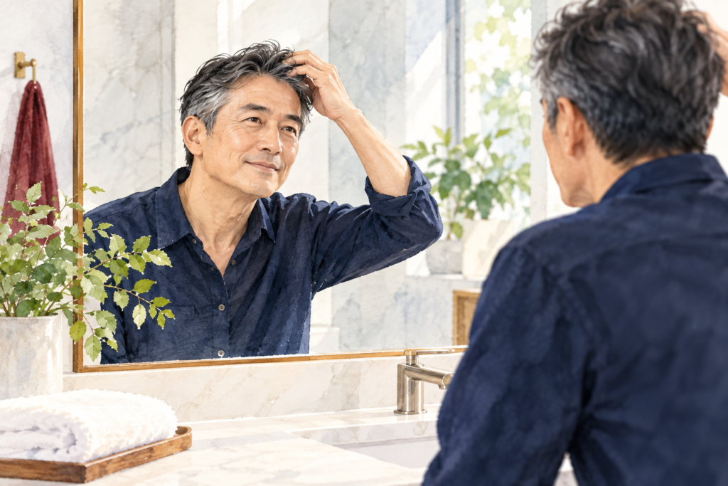 50代男性の頭皮ケアにスカルプD｜清潔感を、毎日のシャンプーから