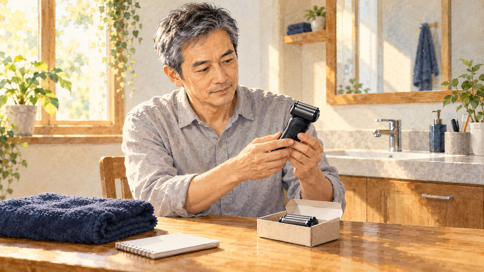 50代男性、シェーバーの替刃はいつ交換？本体を買い替える前の確認