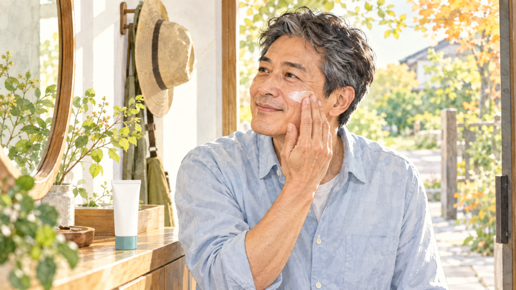 50代男性、日焼け止めがベタつく？続けやすい選び方と使い方